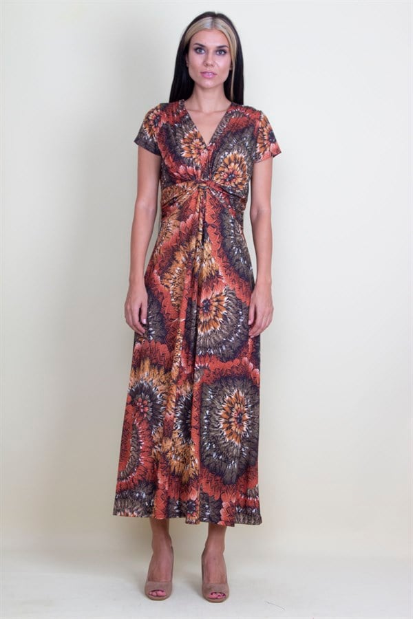 GÖĞÜS DETAYLI ELBİSE