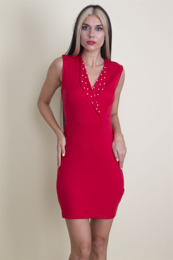 İNCİ İŞLİ ANVELOP ELBİSE