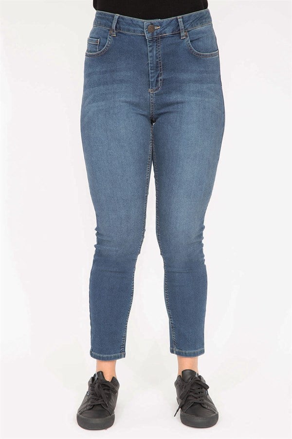 Kadın Lacivert 5 Cepli Skınny Kot Pantolon 65N35272
