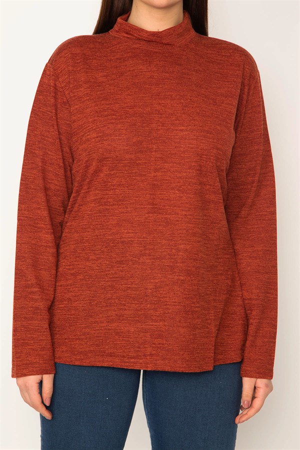 KADIN  DİK YAKALI BLUZ