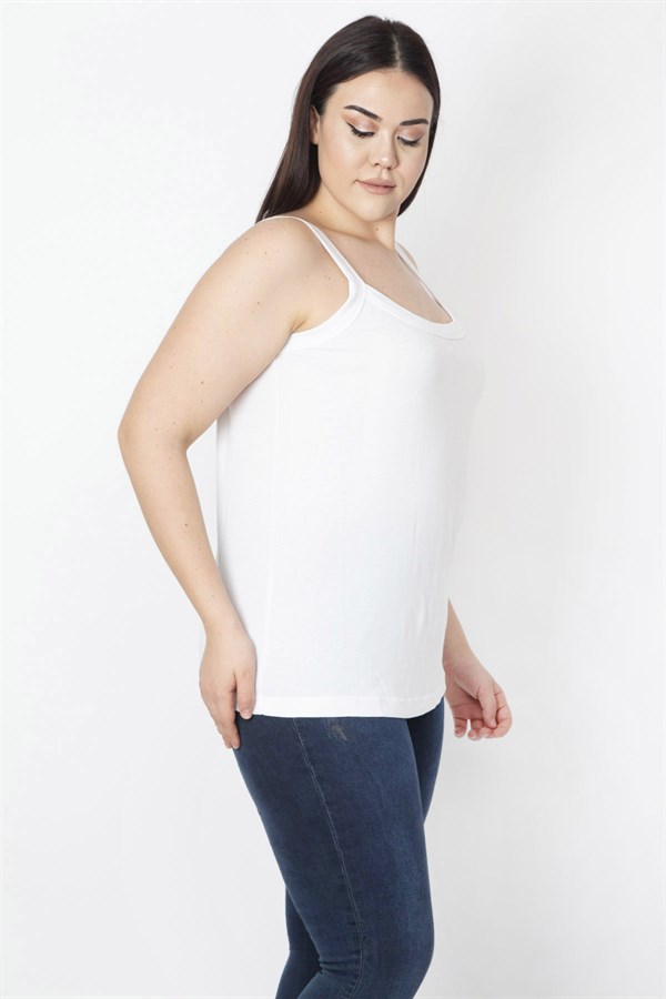 Kadın Beyaz Askılı Bluz 65N23522