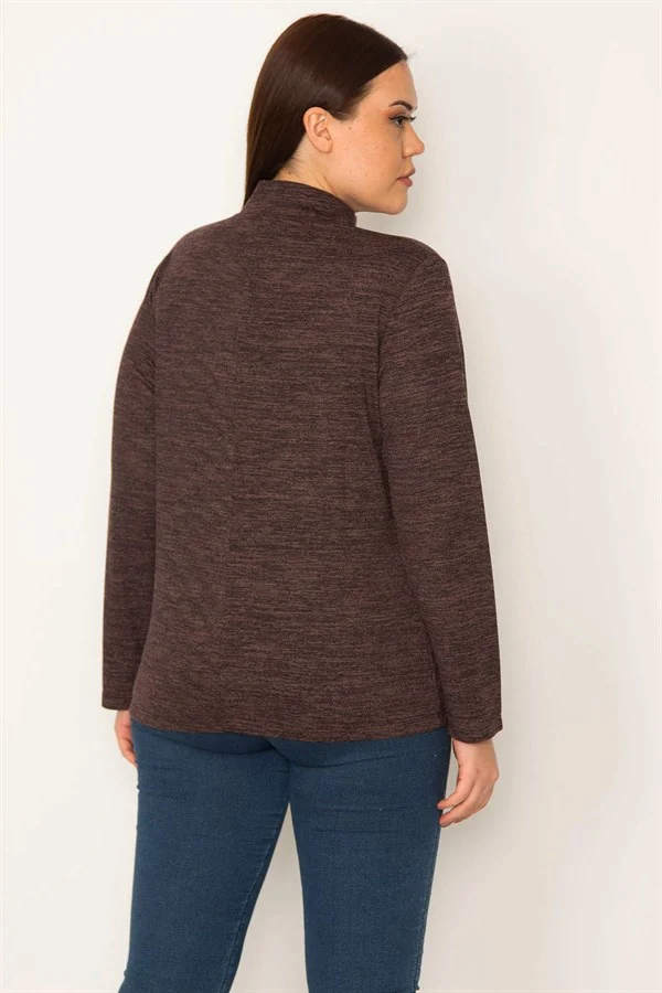 KADIN  DİK YAKALI BLUZ