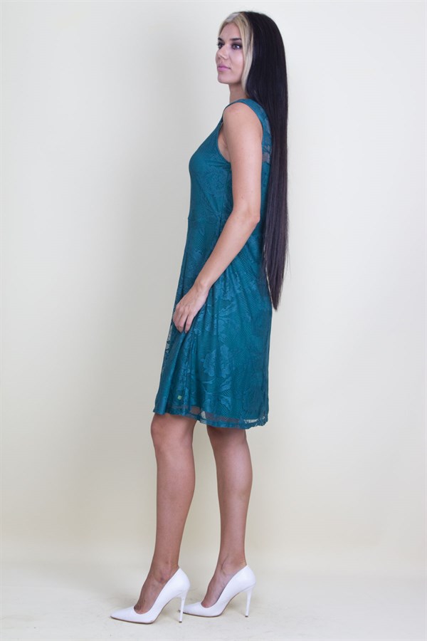 Astarlı Dantel Elbise