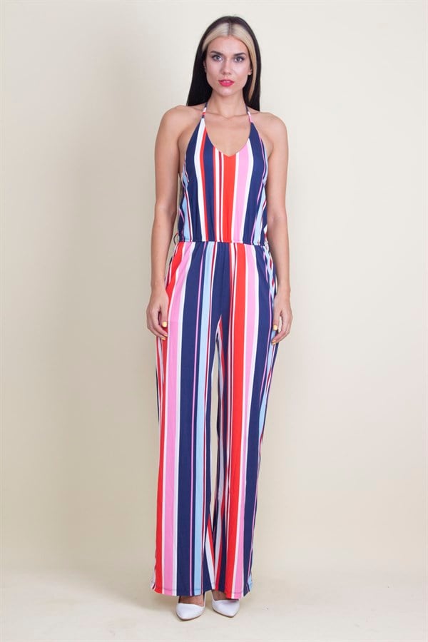 SALOPETTE À RAYURES