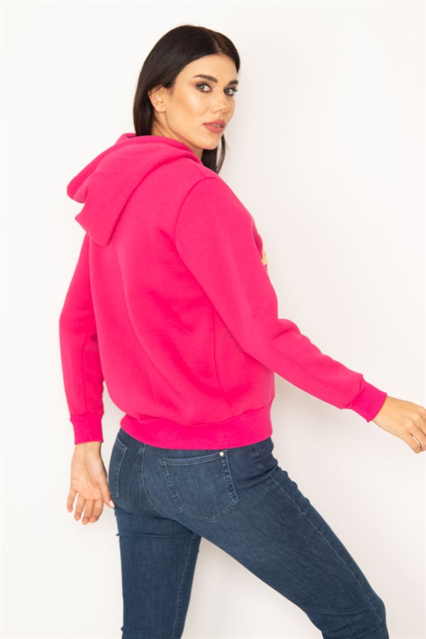 WOMEN'S FUJYA 3-YARN RAISED HOODED SWEATSHIRT