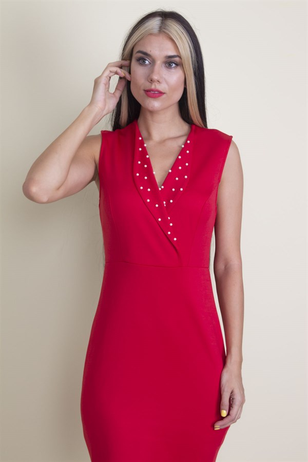 İNCİ İŞLİ ANVELOP ELBİSE