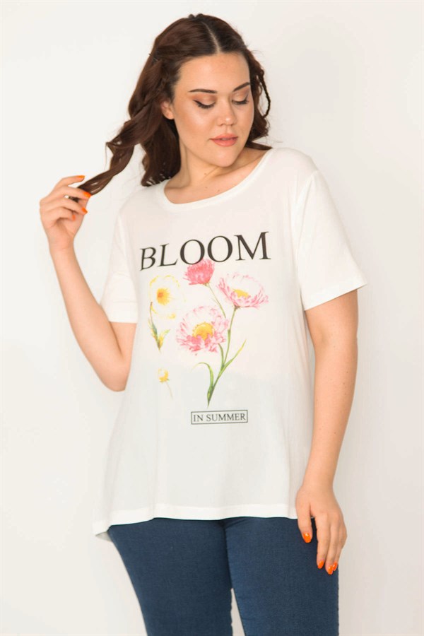 CHEMISE À COL NOIR POUR FEMME, COL MOTO, IMPRIMÉE SUR LE DEVANT