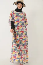 MAILLOT DE BAIN MODESTE AVEC PARÉO À MOTIFS