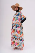 MAILLOT DE BAIN MODESTE AVEC PARÉO À MOTIFS