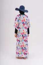 TESETTÜR MAYO ÜZERİNE DESENLİ PAREO