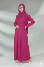 Tek Parça Namaz Elbisesi Boydan Giymeli