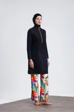 Ensemble de maillot de bain hijab double bonnet imperméable en parachute, 4 pièces