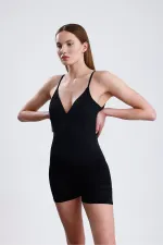 V-Neck Shorts Core Swimsuit (No Cups)