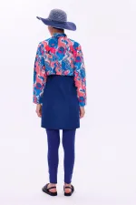 Maillot de bain une pièce imperméable de type parachute, avec leggings et double bonnet.