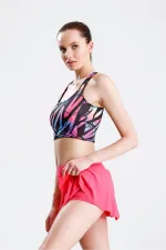 Volanlı Şortlu Etek Spor Etek Deniz Şortu