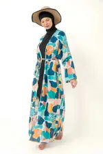 Paréo maillot de bain hijab couvrant entièrement, en tissu Lycra