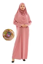 Robe de prière une pièce avec compteur de prière orné de pierres (cadeau)