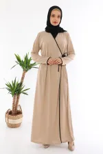 Bağlamalı Namaz Elbisesi Vizon