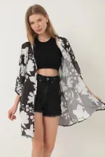 Paréo, robe de plage, kimono à motifs