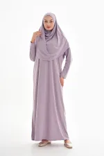 Tek Parça Namaz Elbisesi Boydan Giymeli