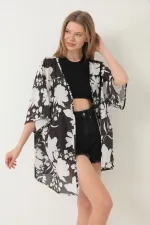 Paréo, robe de plage, kimono à motifs