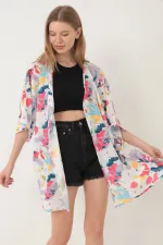 Paréo, robe de plage, kimono à motifs