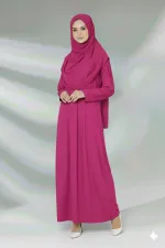 Tek Parça Namaz Elbisesi Boydan Giymeli