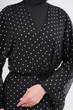 Tesettür Mayo üzerine Desenli Pareo