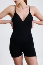 V-Neck Shorts Core Swimsuit (No Cups)