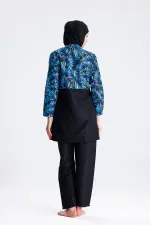 Water-repellent parachute modest swimsuit