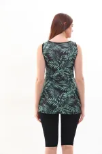 Maillot de bain hijab semi-fermé sans manches