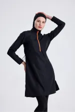 Ensemble de maillot de bain hijab double bonnet imperméable en parachute, 4 pièces