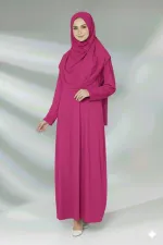 Tek Parça Namaz Elbisesi Boydan Giymeli