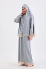 ROBE DE PRIÈRE DEUX PIÈCES ANTIDÉRAPANTE AVEC JUPE