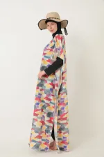 MAILLOT DE BAIN MODESTE AVEC PARÉO À MOTIFS