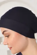 Yarı Kapalı Tesettür Mayo Lacivert