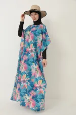 MAILLOT DE BAIN MODESTE AVEC PARÉO À MOTIFS