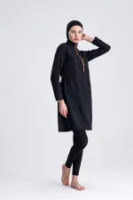 Ensemble de maillot de bain hijab double bonnet imperméable en parachute, 4 pièces