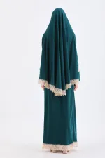 İKİ PARÇA ETEKLİ KAYMA YAPMAZ NAMAZ ELBİSESİ