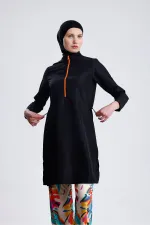 Ensemble de maillot de bain hijab double bonnet imperméable en parachute, 4 pièces