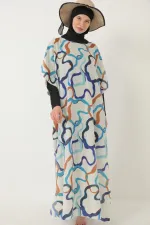 MAILLOT DE BAIN MODESTE AVEC PARÉO À MOTIFS