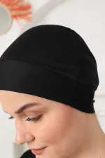 Maillot de bain hijab noir couvrant entièrement