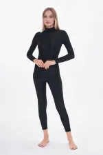 Combinaison intégrale zippée à manches longues en lycra / Maillot de bain pudique