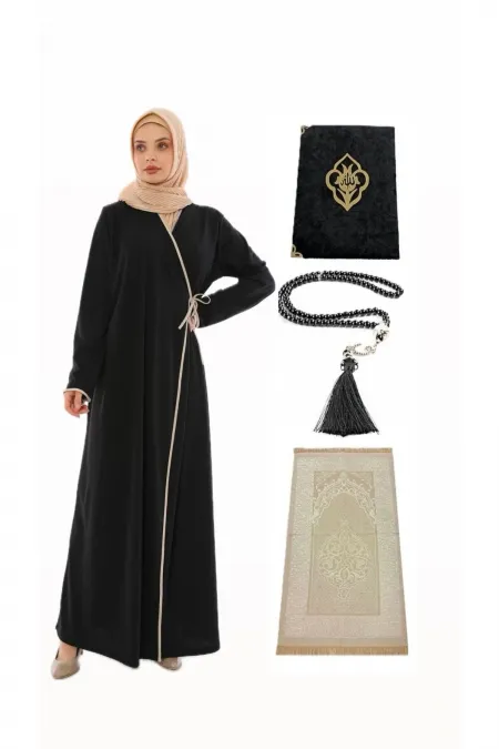 Namaz Elbisesi Seccade Inci Tesbih Yasin Namaz Set