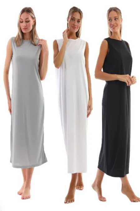 Kolsuz Elbise Astarı Içlik Jüpon 3lü Set