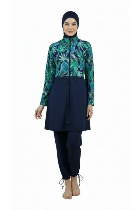 Maillot de bain une pièce imperméable, vert.