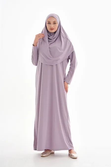 Tek Parça Namaz Elbisesi Boydan Giymeli