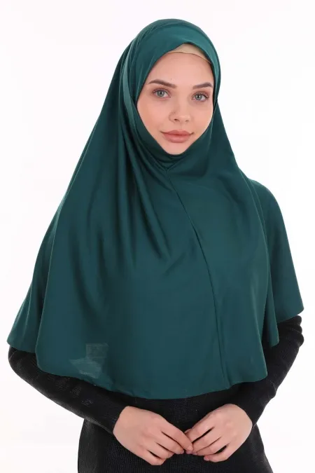 Pratik Namaz Örtüsü Jarse Zümrüt Yeşili