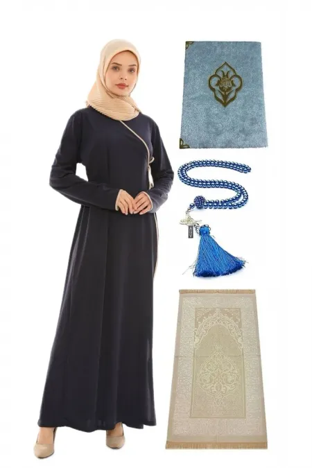 Namaz Elbisesi Seccade Inci Tesbih Yasin Namaz Set