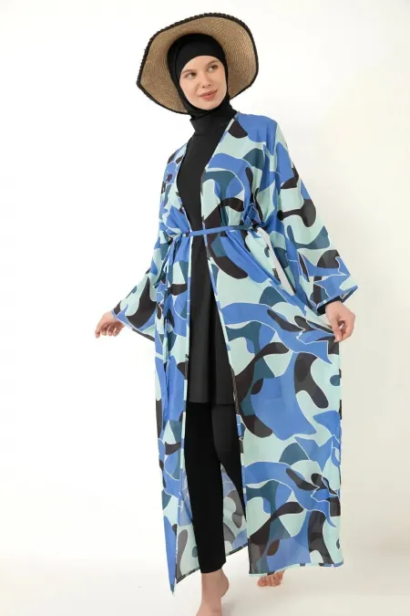 Pareo Fully Covered Hijab Swimsuit Made of Lycra Fabric Pareo Fully Covered Hijab Swimsuit Made of Lycra Fabric